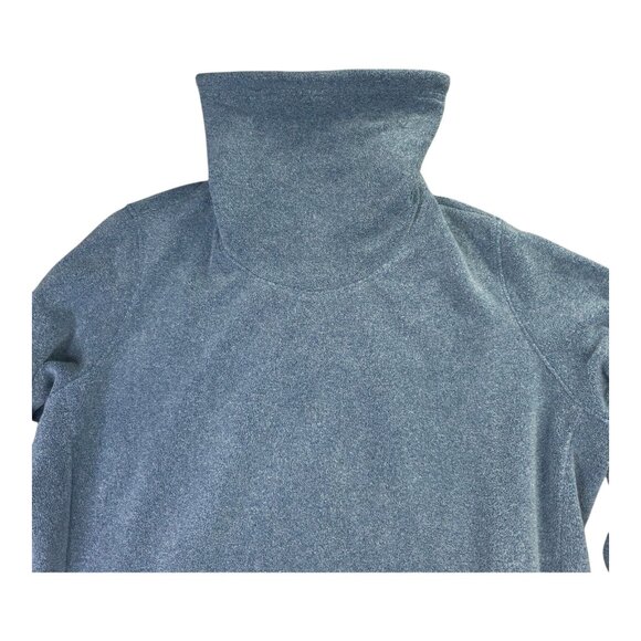 Nike Dri-FIT Sweater Jacket Womens L Cowl Neck Pullover Fleece Side Zip Pockets - Picture 6 of 16